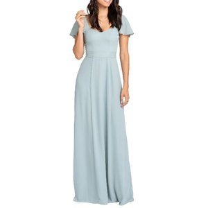 Show Me Your Mumu Marie Sweetheart Maxi Gown Blue